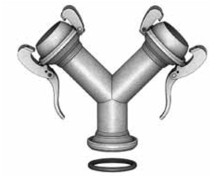 Тройник BAUER ветвитель (Y) с выходом на Папы